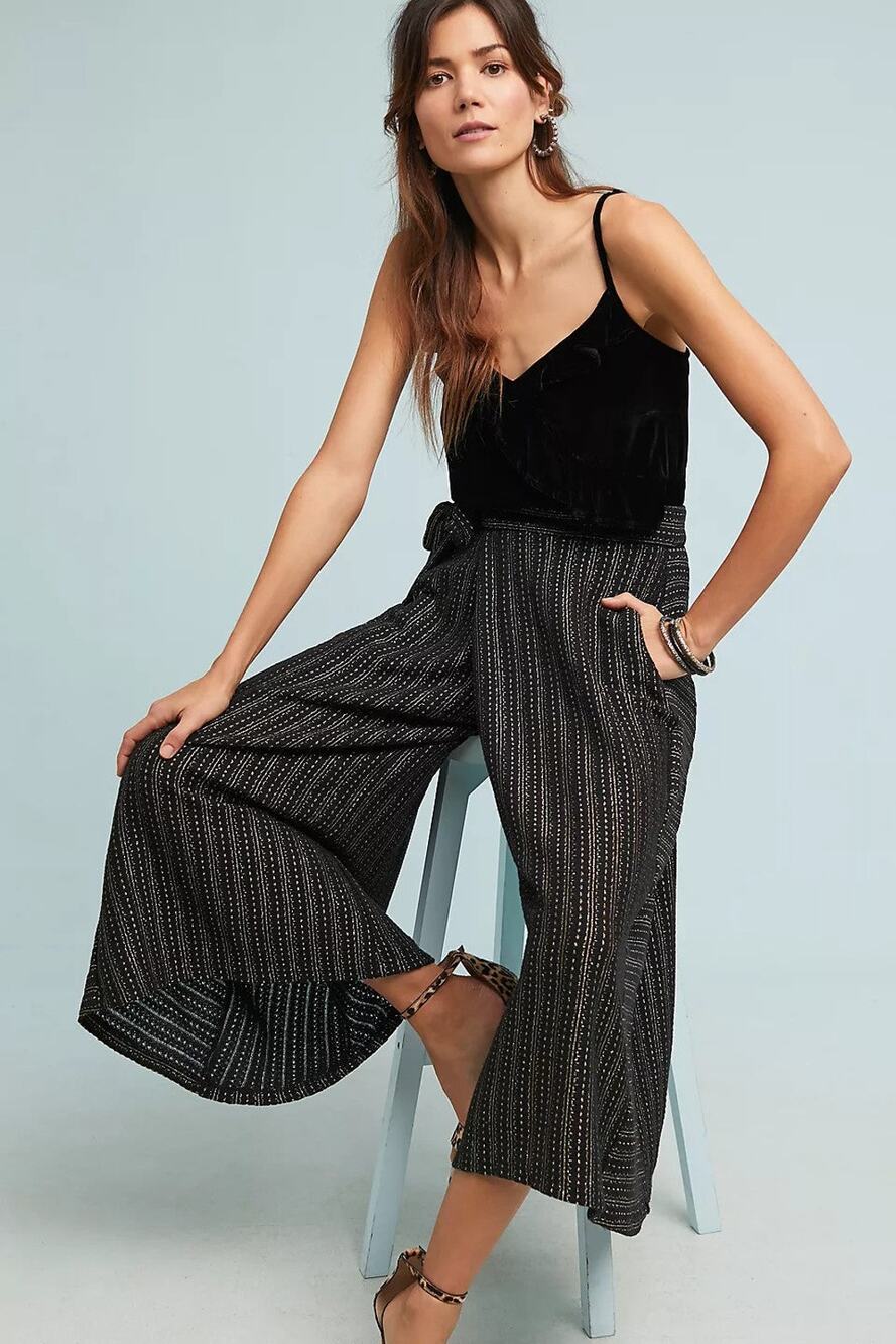 Eva Franco Blake Striped Wrap Pants - S